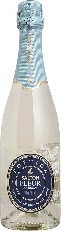 Vinho Espumante Salton Fleur de Bulles Brut Natural Branco 750ml – Espumante Brasileiro Seco
