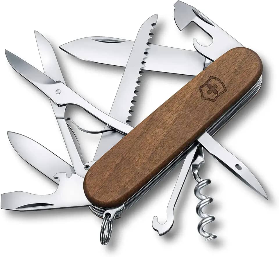Canivete Victorinox Huntsman Wood, Nogueira, 13 funções
