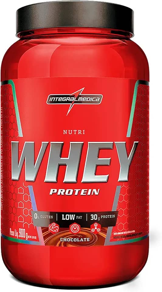 Integralmedica - Hipercalórico - Nutri Whey Protein Chocolate - Pote 900g - Fonte de Proteínas e Carboidratos - Suplemento Alimentar, Ganho Muscular e Recuperação Pós-Treino - Super Mass Gainer