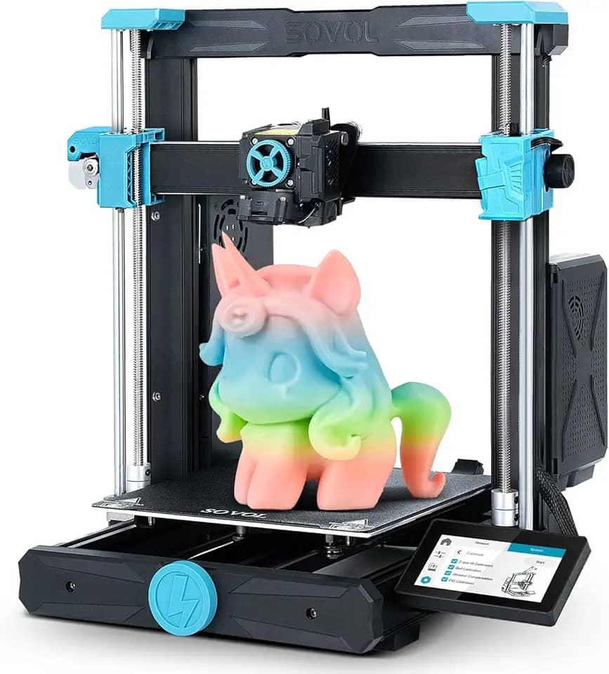 Impressora 3D Sovol SV06 ACE de código aberto, impressoras 3D de alta velocidade máxima de 600 mm/s, nivelamento totalmente automático, com câmera planetária, engrenagem dupla, acionamento direto