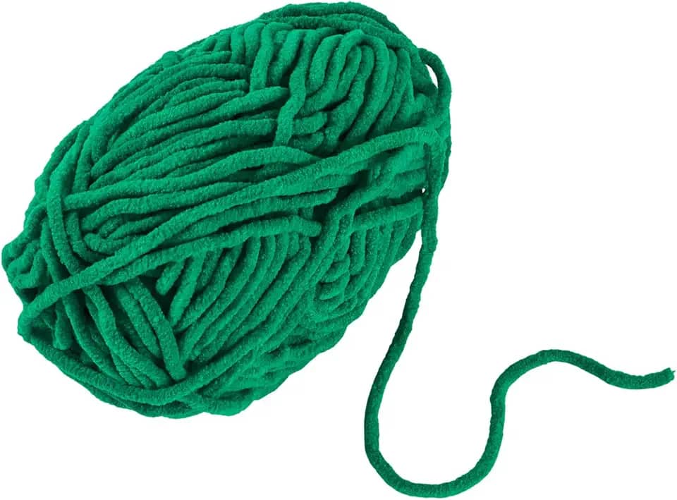 1 novelo de crochê macio para iniciantes, bolsa de cachecol de tricô, almofada para fazer projetos e artesanato, verde-mar, 0,5 ~ 1 mm, cerca de 120 m