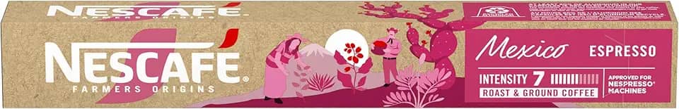 Café em Cápsula Compatível com Nespresso Nescafé Farmers Origins México 10 Cápsulas