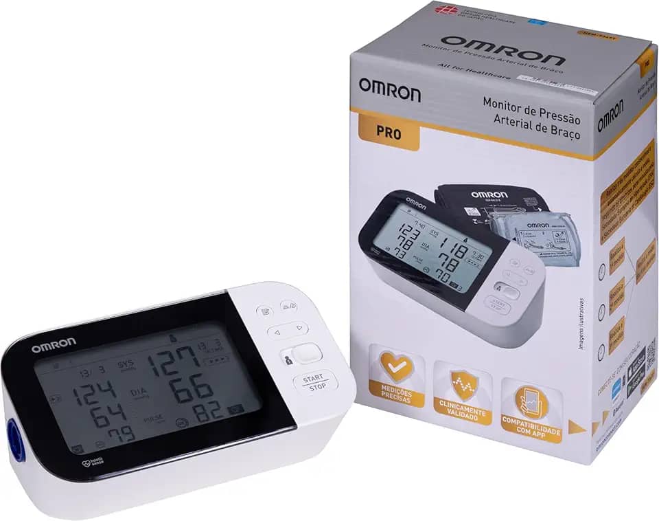 OMRON Monitor de Pressão Arterial de Braço Profissional TruRead HEM-7349T-ABR
