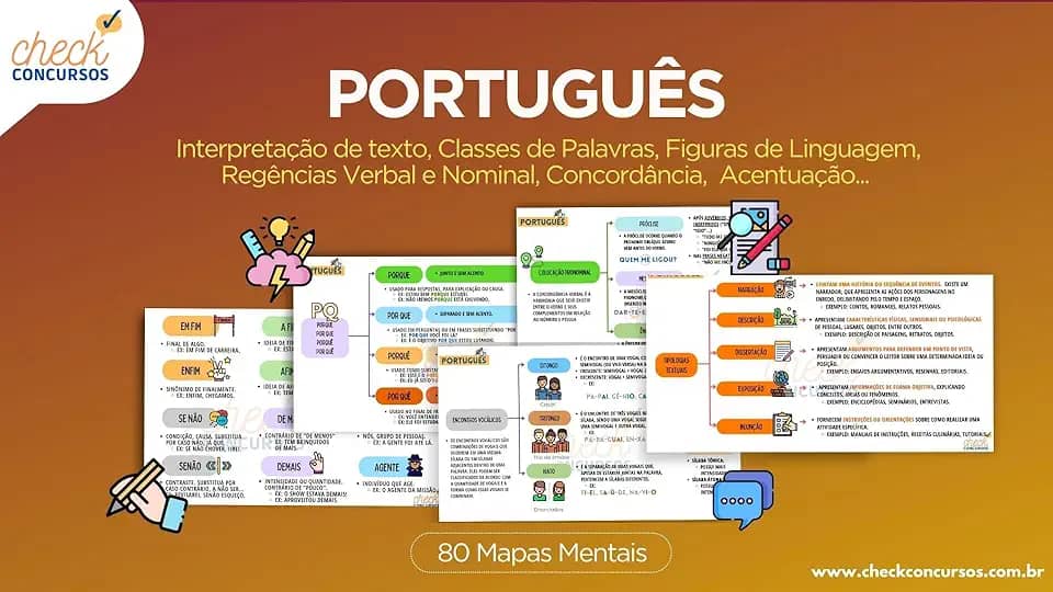 Mapas Mentais de Português (Mapas Mentais para Concursos Públicos)