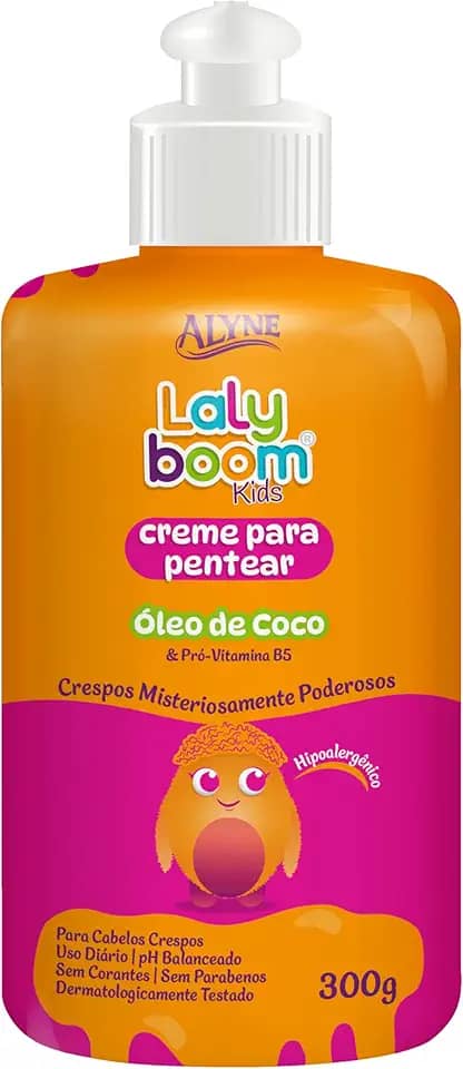 Creme para pentear cabelo, Kids, Crespos, 300 g, Rosa