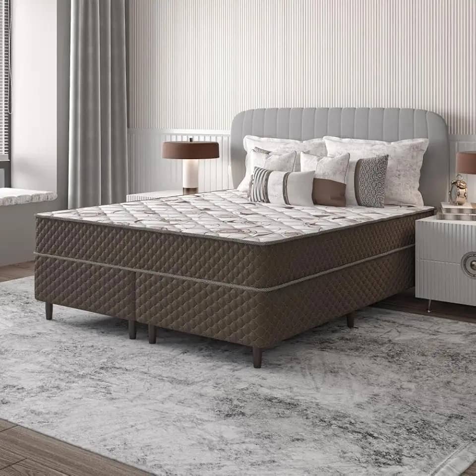 Cama Box Queen Espuma D33 Firme 158x198 Eliana Umaflex