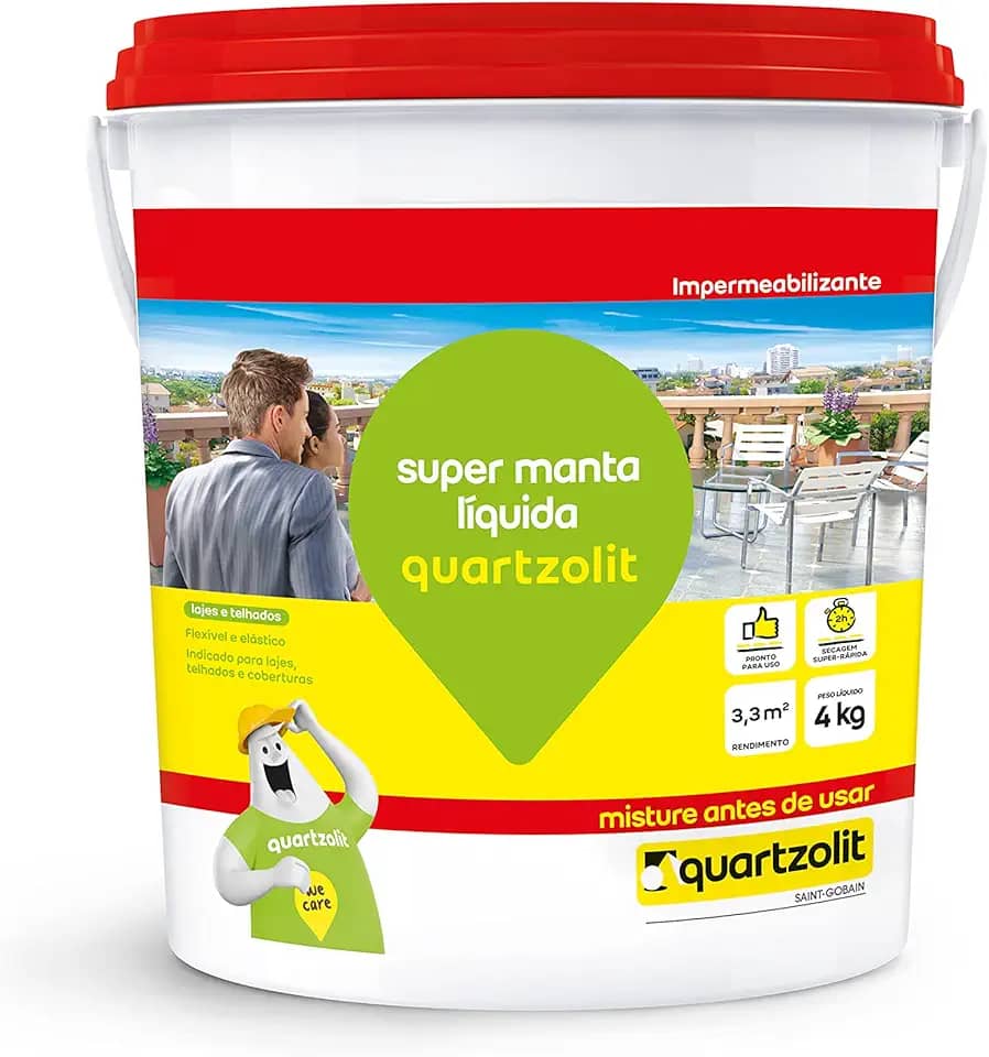 SUPER MANTA LIQUIDA CINZA CONCRETO QUARTZOLIT 4KG