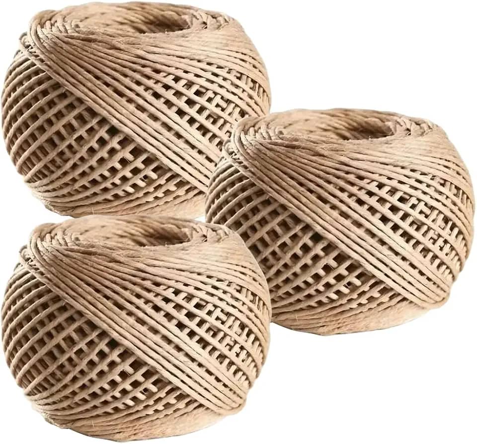 KIT C/3 Un. Fio Cordão Barbante Rami 2mm Rolo 100g Sisal Aprox 90mts Artesanatos Convite Tags Alças Laços