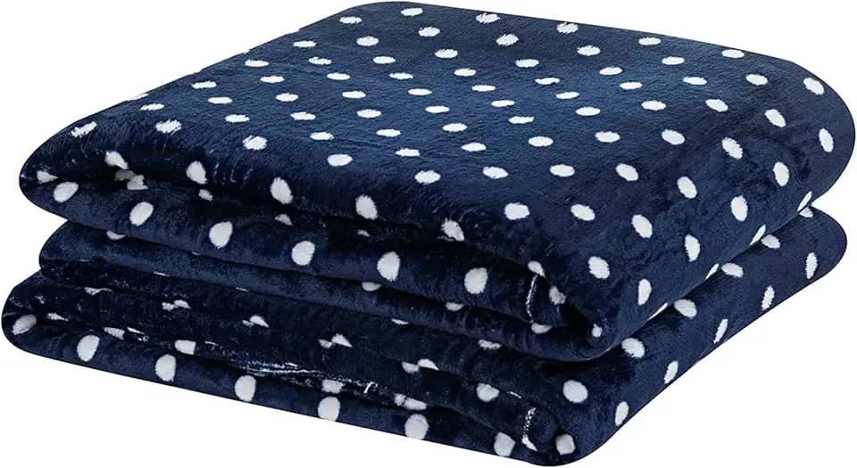 MANTA COBERTOR FLANNEL POÁ SOLTEIRO - ANTIALÉRGICA (Azul Marinho)