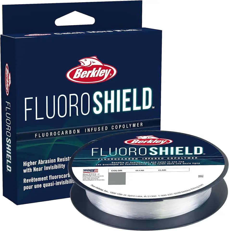 Berkley Linha de pesca fluorocarbono FluoroShield, transparente