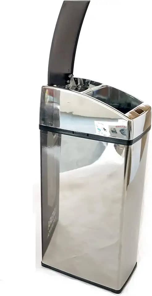 Lixeira Automática Inox Com Sensor 3 Litros Quadrada