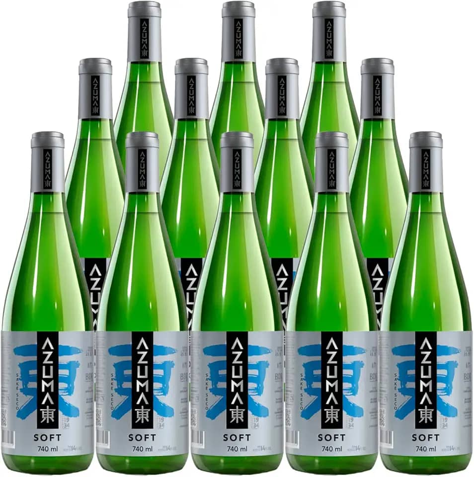 Saquê Azuma Soft Sake Seco 740ml 12 Unidades