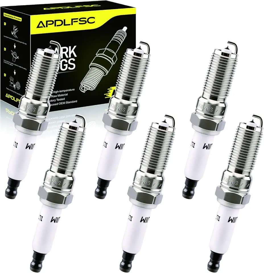 Pacote com 6 velas de ignição Iridium 6509 LTR6IX-11 compatíveis com Ford 2011-2021 F-150 Edge Mustang Taurus Transit, Chevrolet Camaro Equinox Impala Malibu, GMC Terrain, Buick Enclave, Cadillac SRX