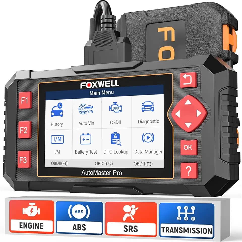 Scanner Automotivo FOXWELL NT604 Elite, OBD2, ABS, SRS, Leitor de código de verificação do motor para carros e caminhões, Ferramenta de diagnóstico com airbag SRS, Dados em tempo real