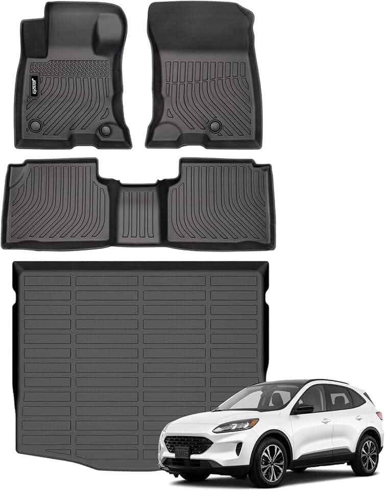 Tapetes de piso para Ford Escape híbrido 2020-2026 para todos os climas conjunto de tapetes de carga impermeáveis duráveis forros de piso personalizados para acessórios híbridos Escape 2025