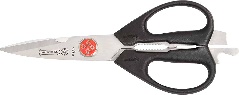 Tesoura de Cozinha, Mundial, 666N, Preto