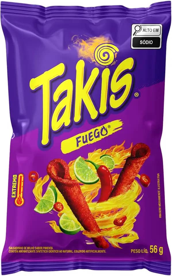 Salgadinho de Milho Takis Fuego Pimenta 56g