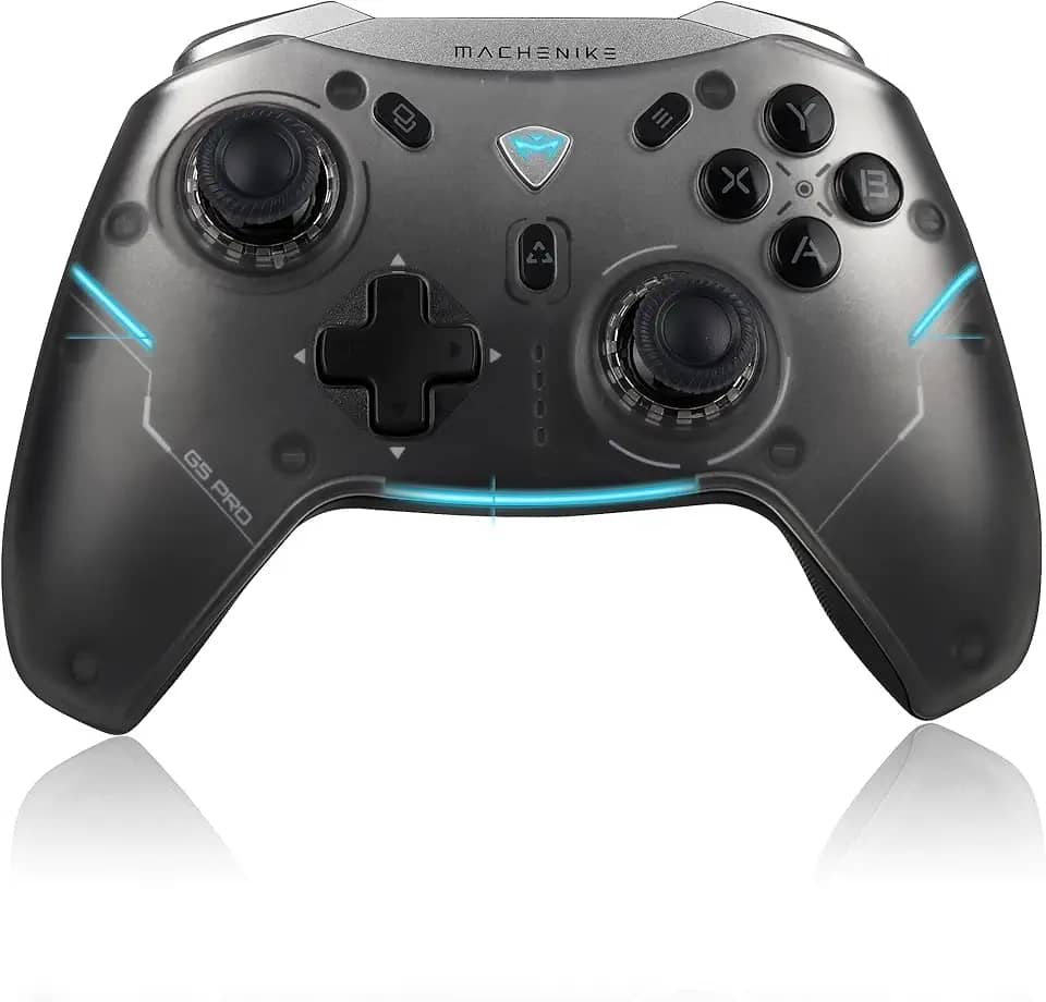 Machenike G5 Pro Tri-mode Switch Controller, USB/Bluetooth 5.0/2.4G, with Programmable Button, Joystick, Hall Trigger, Kailh Micro Switches, Switch Remote Gamepad for PC, NS, iOS, Android, TV box