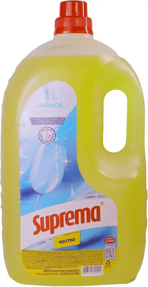 Suprema Lava Louças Neutro 5L - Nova embalagem (Pode variar)