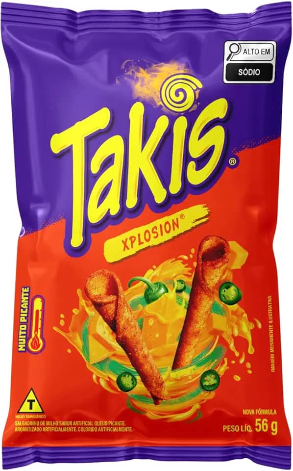 Salgadinho de Milho Takis Xplosion Pimenta 56g