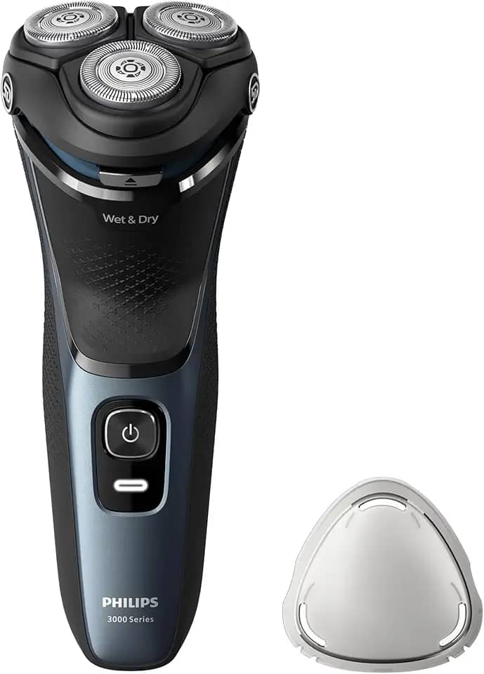 Philips Barbeador Elétrico Masculino, Uso Seco e Molhado, Cabeças flexíveis 5D, com Aparador Retrátil, Carregamento Rápido - S3144/00
