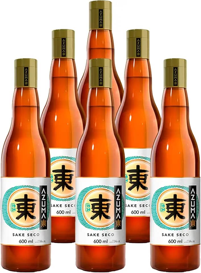 Saquê Azuma Comum Sake Seco 600ml 6 Unidades
