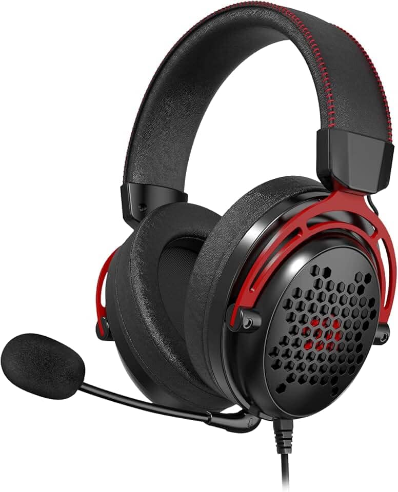 Headset Gamer Redragon Diomedes Preto, Áudio 7.1, Conector 3.5mm - H388