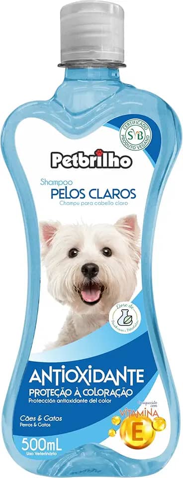 Petbrilho Shampoo Para Cães De Pelos Claros 500Ml