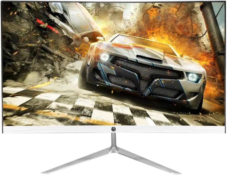 MONITOR LED CURVO 23.8 FULL HD BRANCO 100HZ FRAMELESS COM ÁUDIO BRAZILPC