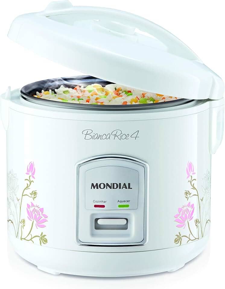 Panela Elétrica Bianca Rice 4 220V, Branco, Mondial - NPE-05