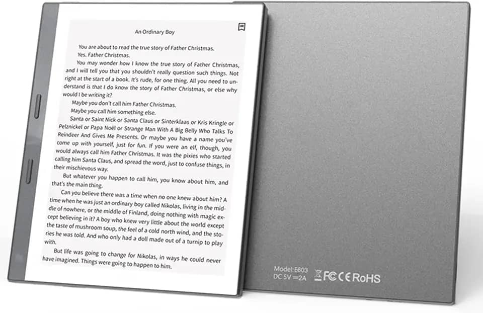 Creia de Toque de 5,76 Polegadas E Leitor, Display 32 GB ROM 1 GB RAM 198PPI Ebook Reader para Com 24 Luz Frontal Ajustável para PDF EPUB MOBI (Cinza)