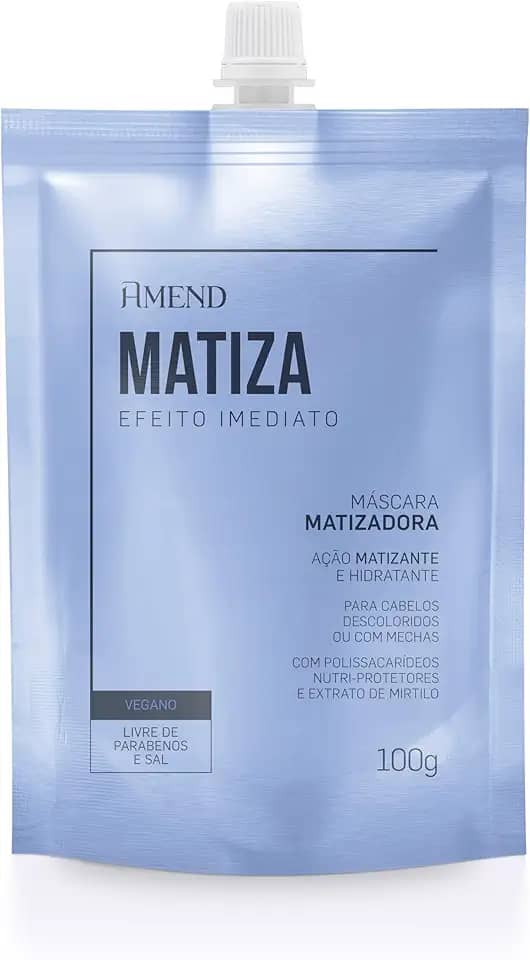 Máscara Matizadora Amend Efeito Imediato Matiza, 100g