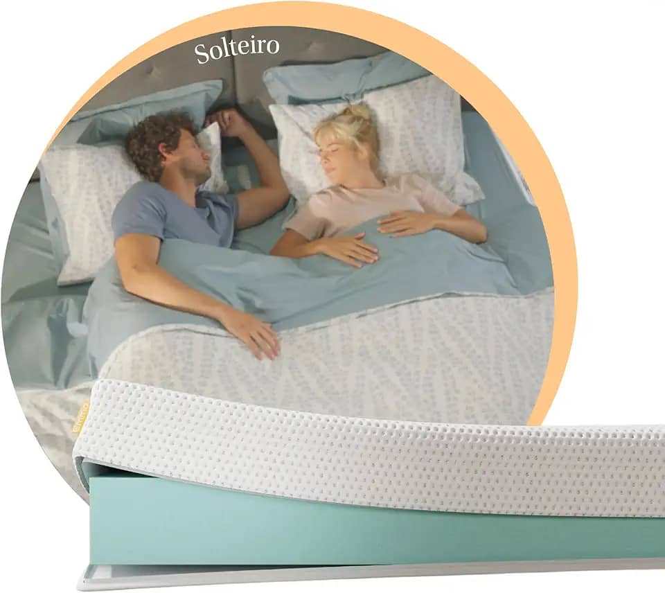 Colchão Solteiro de espuma D28 Emma Basics 17cm – com tecnologia alemã, 100 noites de teste e 5 anos de garantia.