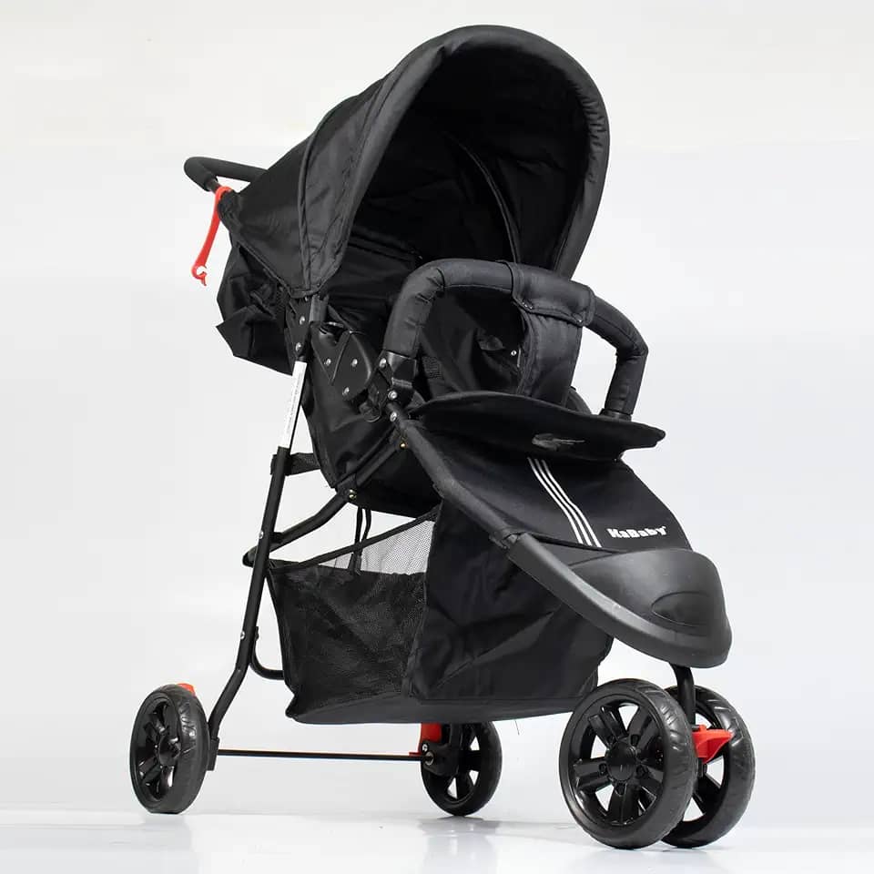 Carrinho De Bebê Easygo Com Cesto 3 Rodas Passeio Até 15kgs - Kababy