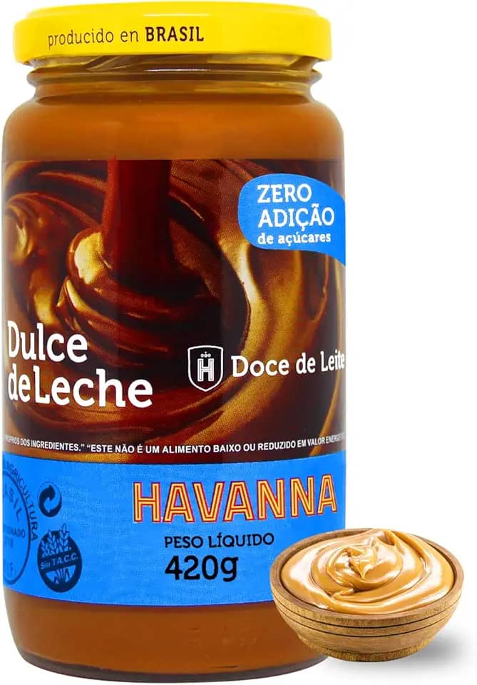 Pote Doce De Leite Havanna Zero Adição de Açúcares Dulce De Leche Vidro 420g