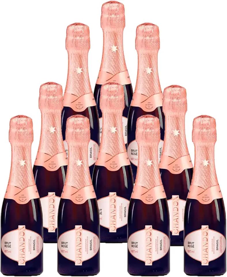 Combo Espumante Chandon Baby Brut Rosé Padrinhos