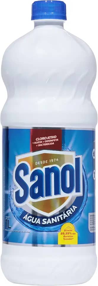 Água Sanitária, Sanol, 1 Litro, Branca
