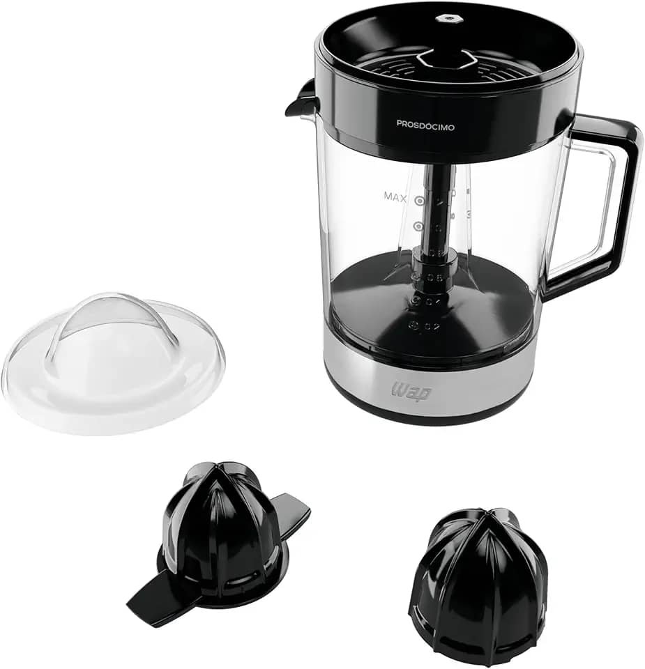 WAP Espremedor de Frutas Elétrico WJ1200 1,2 Litros, Acionamento Automático e Rotação Alternada, 40W 127V