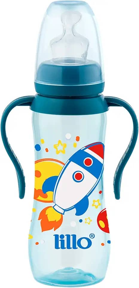 Lillo Mamadeira Com Alça Acinturada Sonho 240Ml Azul -