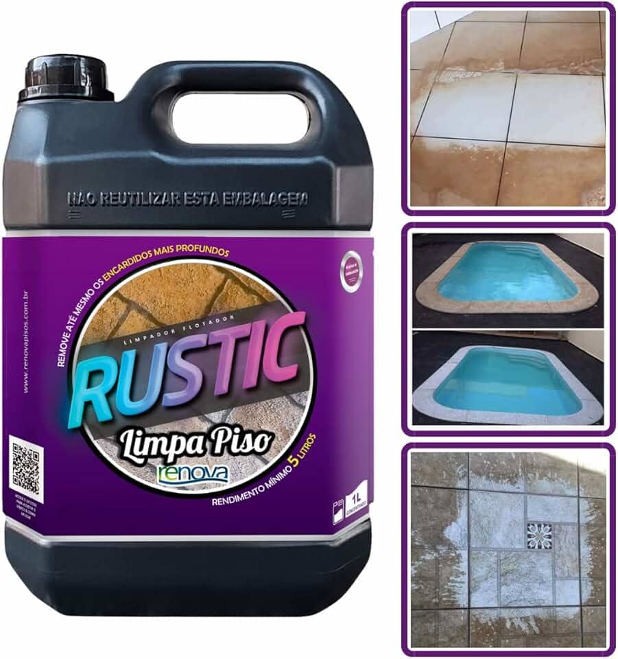 Limpa Pisos Pedras Remove Encardido Sem Esforço Rustic 5 Litros