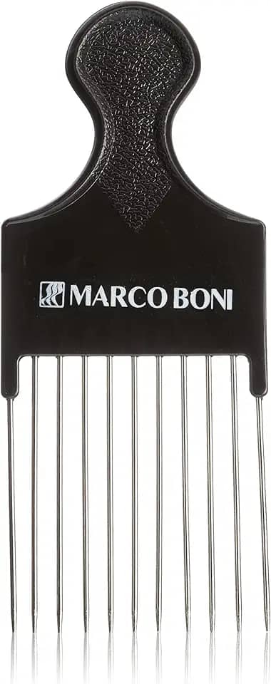 Marco Boni Pente Afro Com Dentes Em Metal Dentes Longos 1219 Preto 1 Unidade