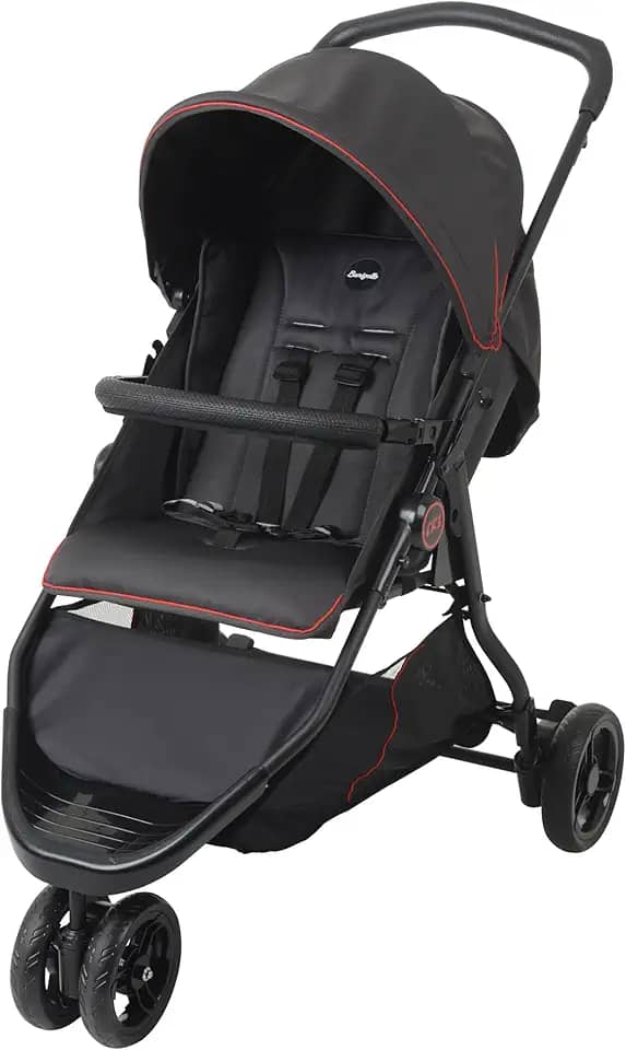 Carrinho de Bebe CR3 Gray Red Burigotto