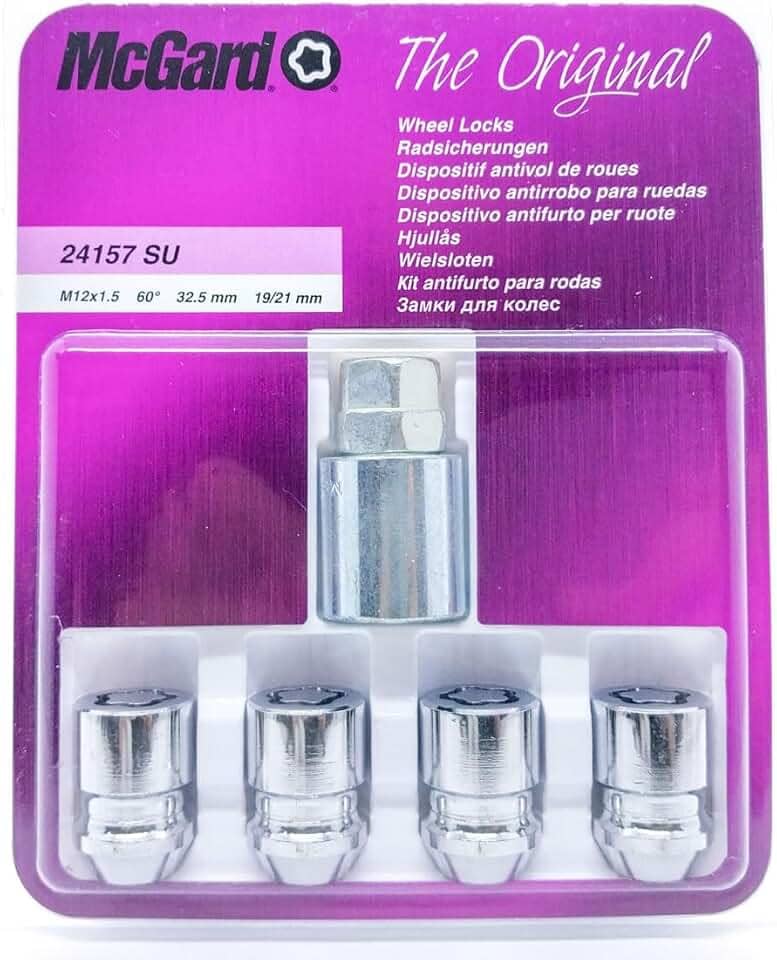 Trava Parafusos/Porcas Antifurto Para Rodas McGard Importado - Com Chave Segredo (GM - ONIX, PRISMA)