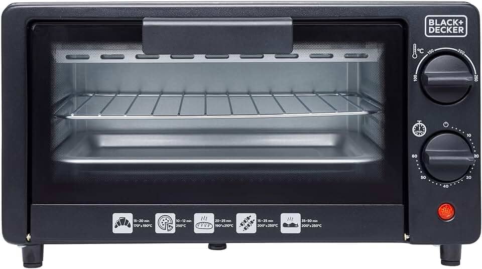 BLACK+DECKER Forno Elétrico, 9 Litros, Temperatura Até 250°C, Potência 800W, FT9N, 220V