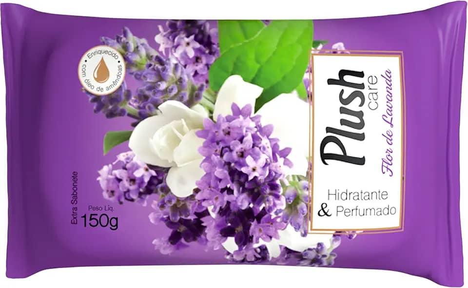 Plush Care Sabonete Em Barra Para Mãos E Corpo Aroma Flor De Lavanda 150G