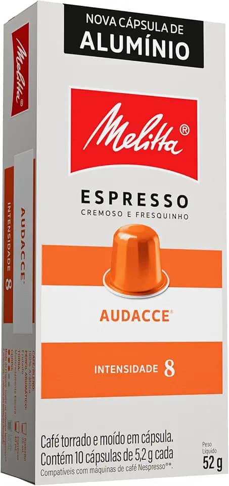 Capsula Melitta Audacce - Intensidade 8 - Compativel Nespresso