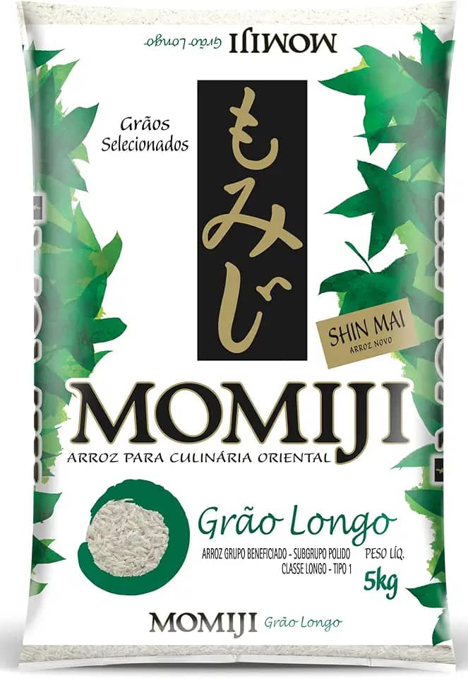 Momiji Arroz Grão Longo Tipo 1, Branco, 5 kg