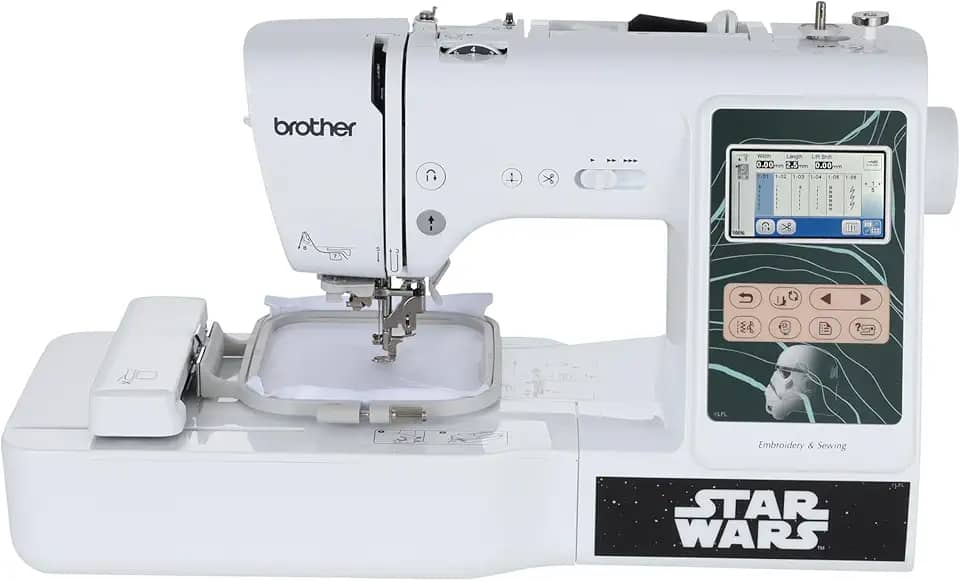 BROTHER LB5500S Star Wars Combo 2 em 1 máquina de costura e bordado, metal, branco