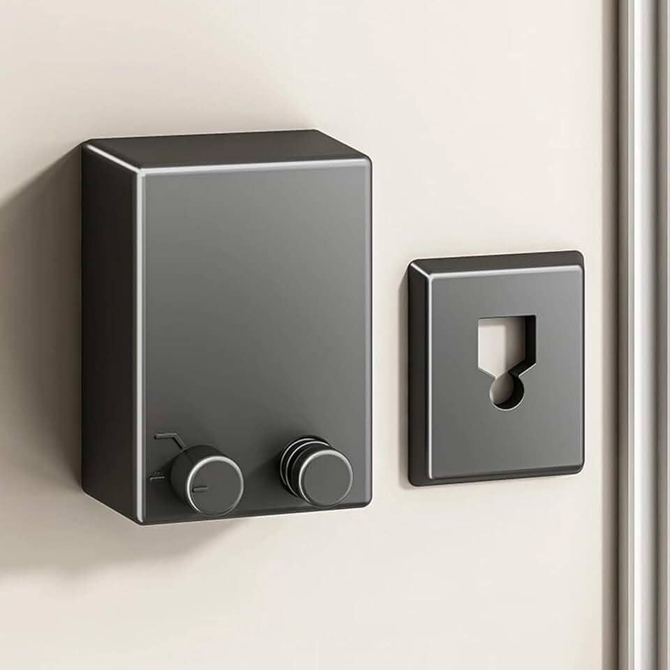 Varal Retrátil de Parede 4,2 m em Aço Inox, Recolhimento Automático, Suporta 20 kg, Compacto e Resistente para Apartamento e Lavanderia, Instalação Simples, Secagem Rápida, Reforçado (Preto)