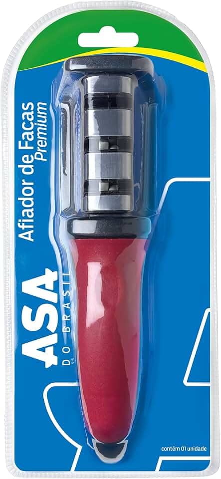 Afiador de Facas P, Prata, Asa do Brasil
